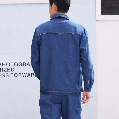 Тонкая джинсовая летняя одежда, износостойкий хлопковый летний комбинезон, защита от ожогов