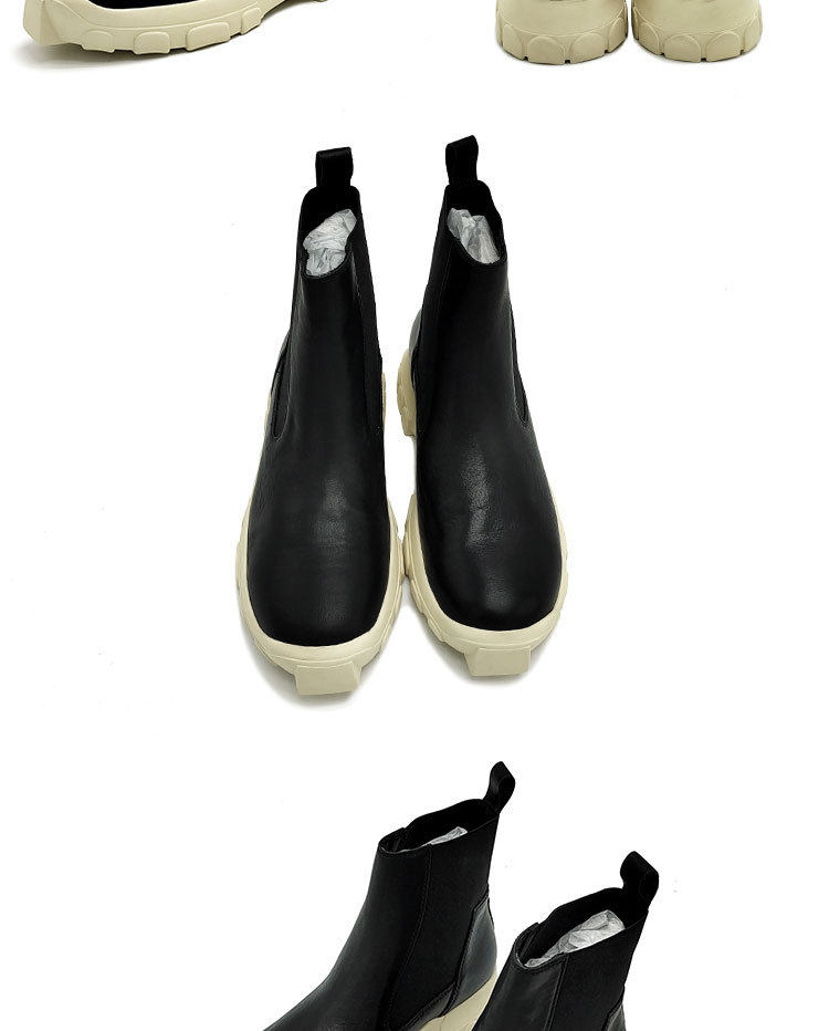 Martens, кожаные высокие сапоги для отдыха, челси, из натуральной кожи 