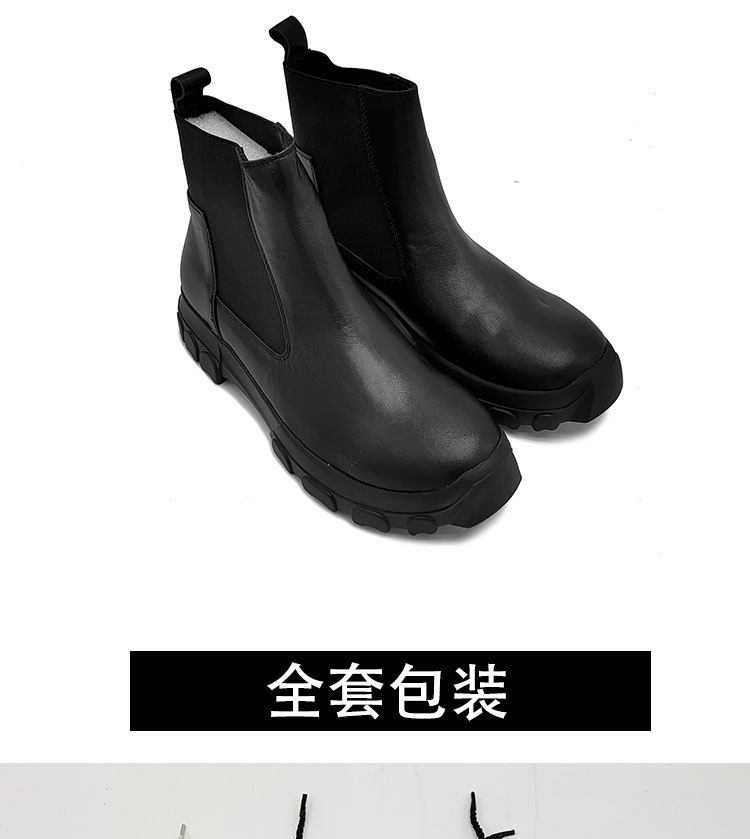 Martens, кожаные высокие сапоги для отдыха, челси, из натуральной кожи 