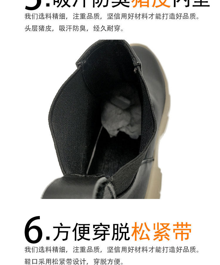 Martens, кожаные высокие сапоги для отдыха, челси, из натуральной кожи 