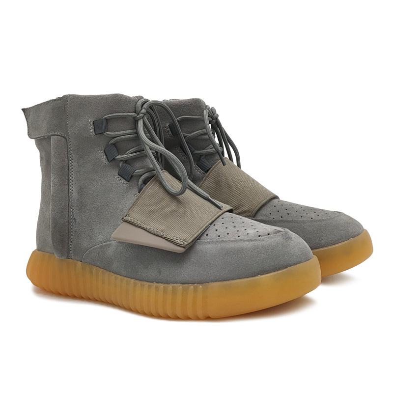 Coconut 750 Retro Men's Leather Dad Shoes Autumn and Winter Matte Glow-In-The-Dark Thick-Soled Sneakers for Women and Couples Suede