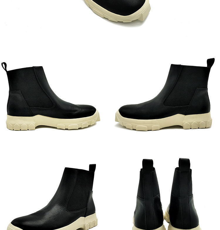 Martens, кожаные высокие сапоги для отдыха, челси, из натуральной кожи 