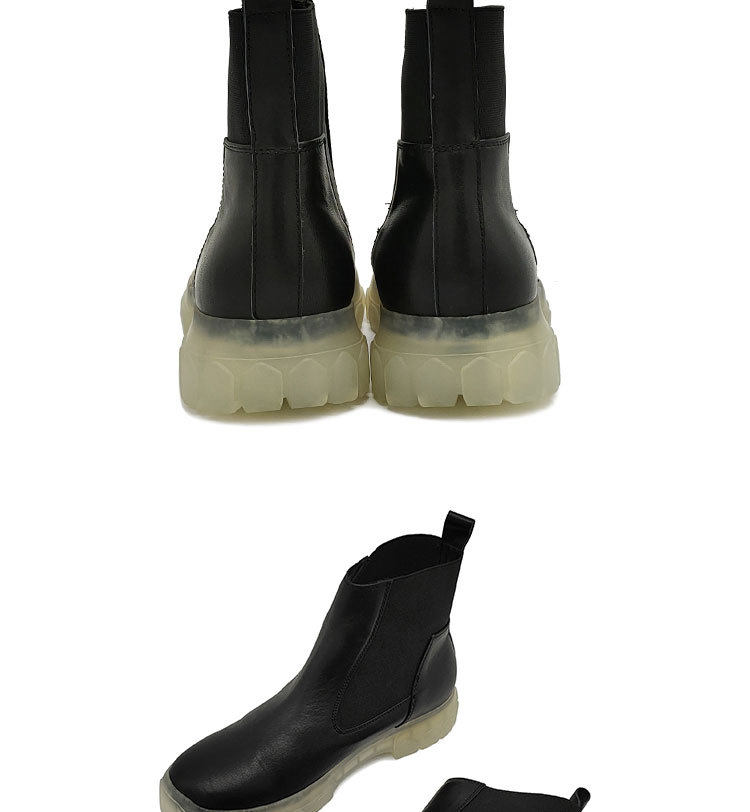 Martens, кожаные высокие сапоги для отдыха, челси, из натуральной кожи 