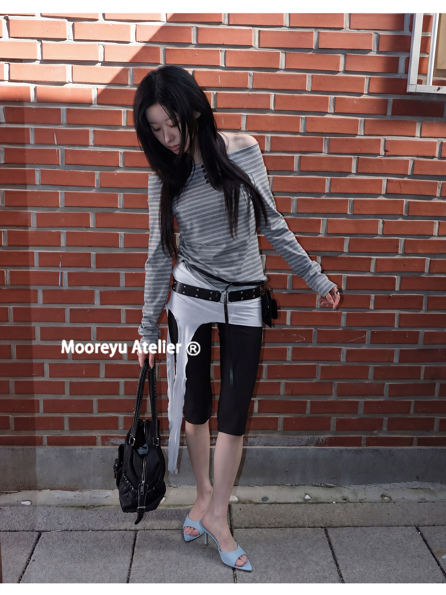 Mooreyu Open-Toe Stiletto Heel Sandal