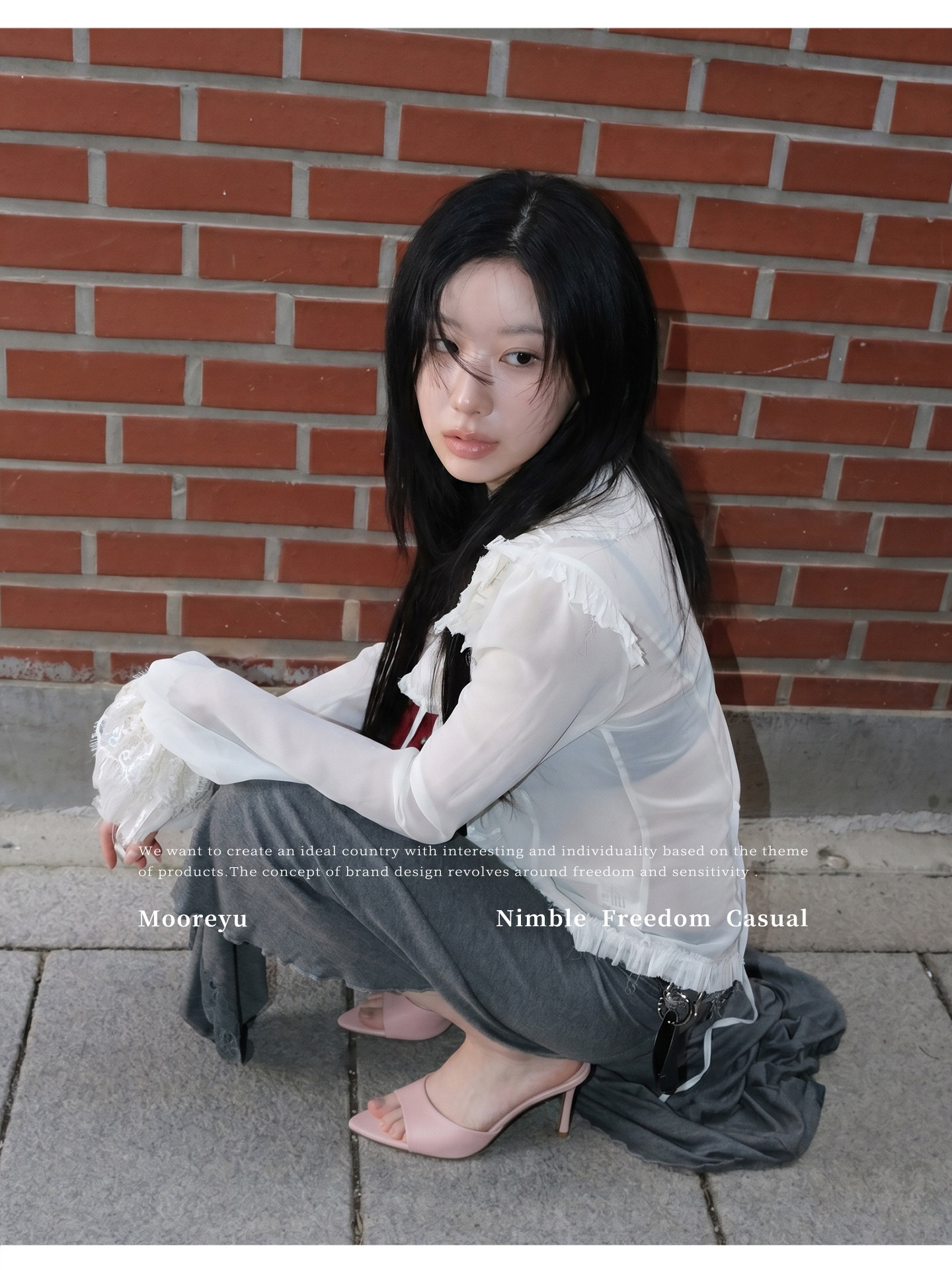 Mooreyu Open-Toe Stiletto Heel Sandal