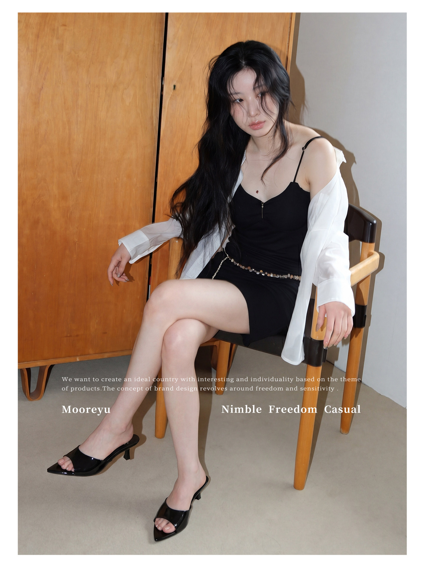 Mooreyu Open-Toe Stiletto Heel Sandal