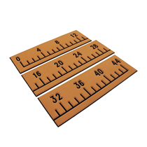 EVA imitation teak fish ruler non-slip mat fishing boat accessories marine measuring fish ruler size easy washable wear-resistant rectangular