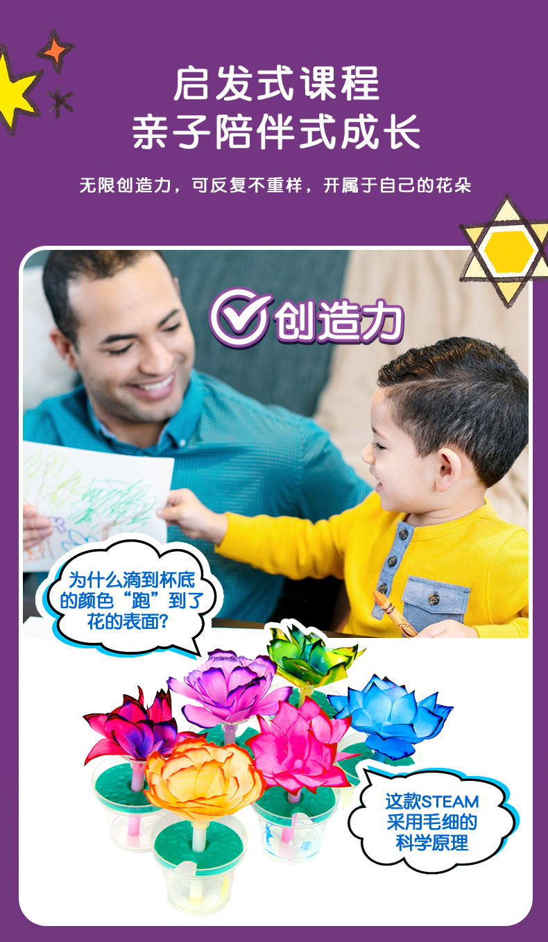 Crayola 绘儿乐 变色花科学实验玩具套装 图5