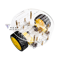 Smart trolley chassis robot Trackless Trolley barrier trolley with code disc strong magnetic motor rt-4