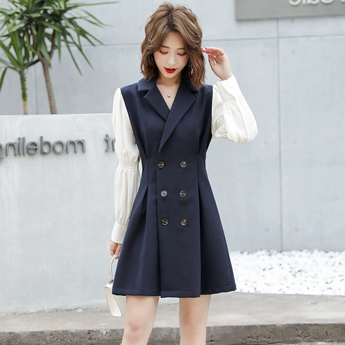 Весеннее платье, приталенный корсет, фонарь, длинная юбка, по фигуре, подходит для подростков, средней длины