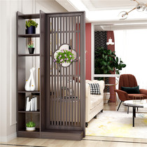 Entry door entrance partition cabinet screen hollow living room decoration wine cabinet simple modern small apartment new Chinese style