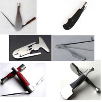 Smoking pipe cleaning tool accessories needle scraper pressure rod three-in-one multi-functional stainless steel cigarette knife small carbon repair tool