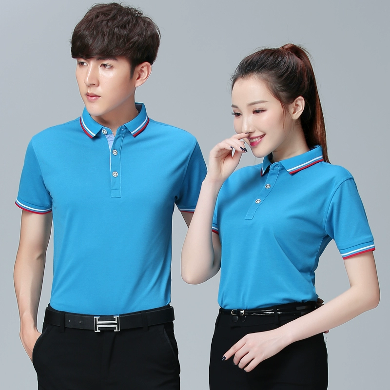 Áo sơ mi nam POLO in quần áo công sở tay áo ngắn tay in áo polo nửa tay quảng cáo văn hóa áo sơ mi công sở đồng phục - Polo