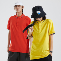 2020 new mens and womens short sleeve T-shirt Paul polo shirt lapel cotton collar half sleeve work clothes custom printing