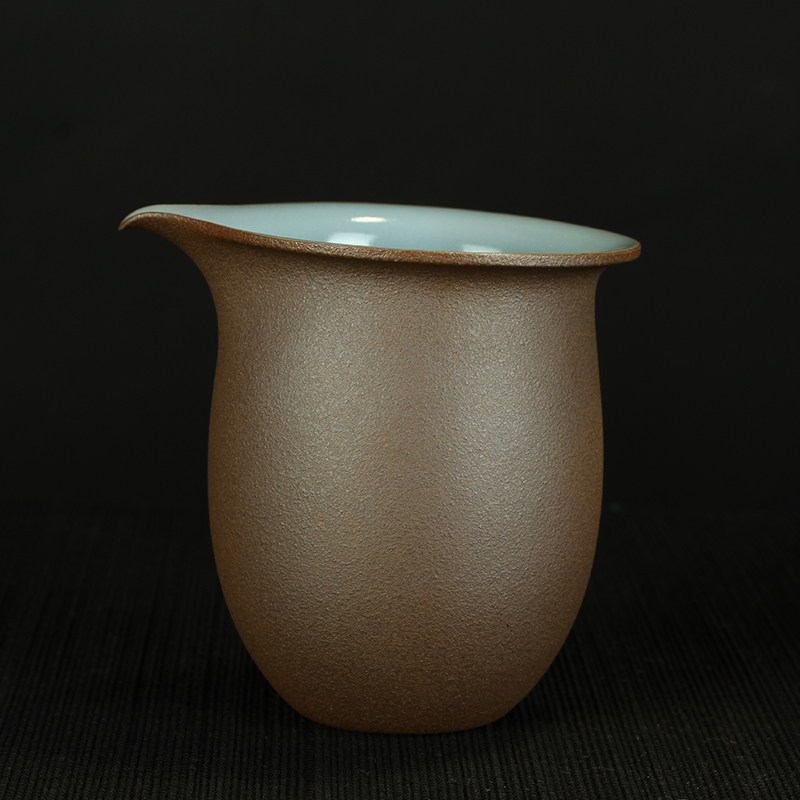 Taiwan ceramic artist Su Bao in Yun Day Qing New Danxia Ru Kiln tea cup Male cup Tea separator fair cup