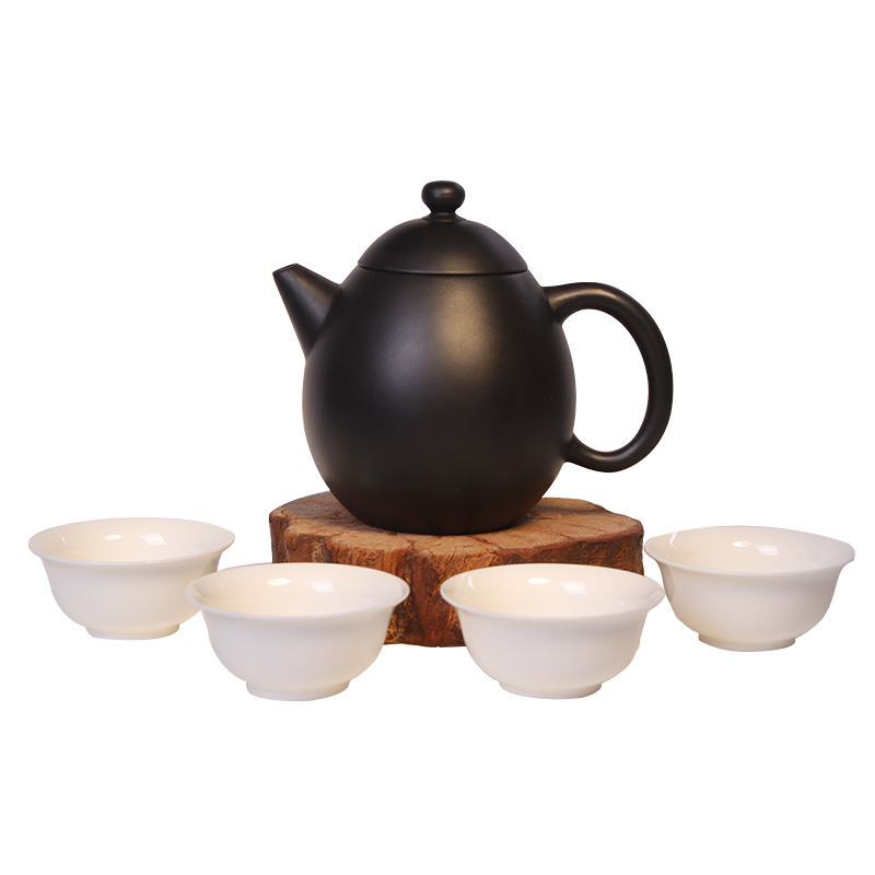Cunrentang ceramic high-end kung fu tea set home office reception guests one pot four cups small set gift box