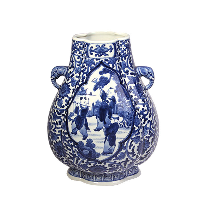 Ceramicist Cunnjen Hall Hand-painted Green Flower and Taro Blossom's Imitation Yongzheng Style Early Works