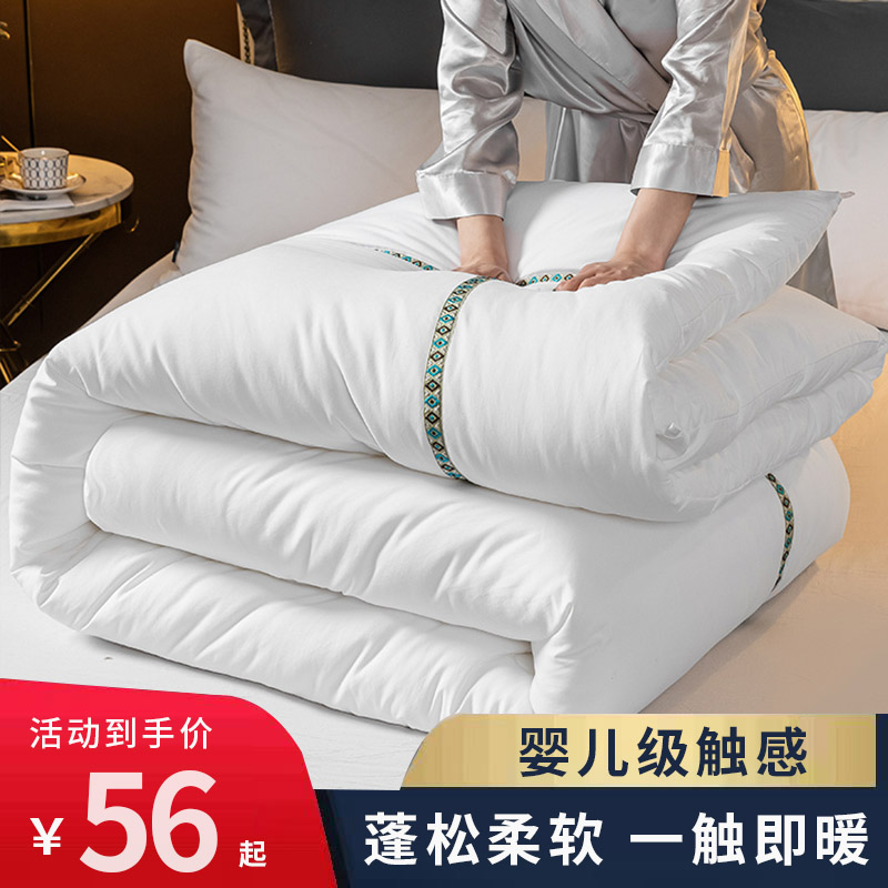Five-star Hotel Guesthouse White Quilt Core All Season Universal Quilt Winter Quilt With Thickened Warm Single Double Quilt by Spring and Autumn