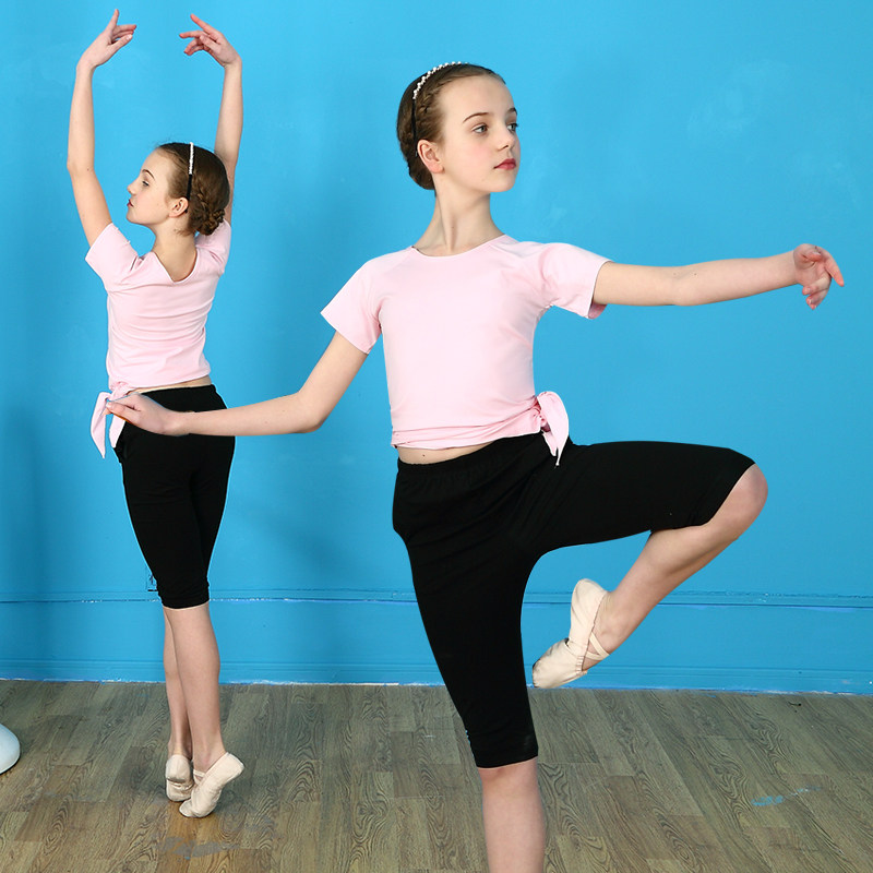 Children's dance clothes, girls' practice clothes, summer body performance clothes, grade examination girls, Chinese dance practice clothes
