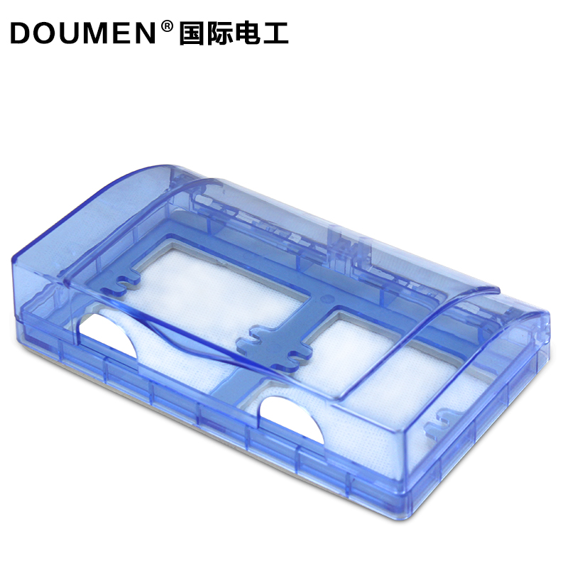Bathroom 2-position 86-type switch socket one-piece waterproof box two-position double-connected waterproof box double-connected waterproof cover splash-proof box