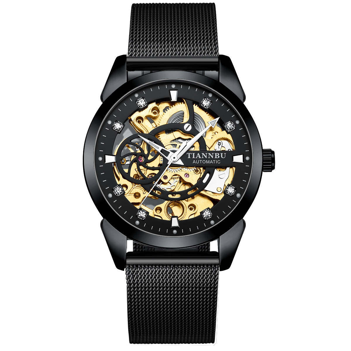 Concept Mechanical Men's Fully Automatic Hollow out Sports Trend Student Fashion Watch_voghion.com
