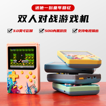 Cross-border new G50 handheld game console colorful macaron game console 500-in-1 color screen retro childrens toy