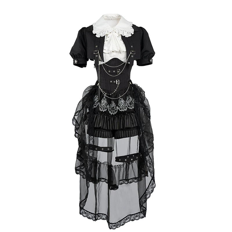 [Готовый запас] серия Raven Prince Lolita молодой гей наряд британский стиль разделенная подлинная версия