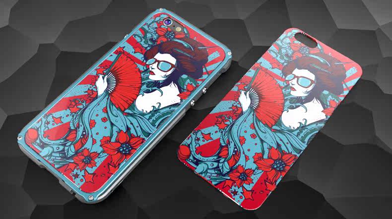 GINMIC Legend Slim Aluminum Metal Bumper Scratch Resistant Graffiti PC Cover Case for Apple iPhone 6S Plus/6 Plus & iPhone 6S/6