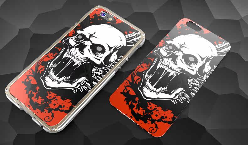 GINMIC Legend Slim Aluminum Metal Bumper Scratch Resistant Graffiti PC Cover Case for Apple iPhone 6S Plus/6 Plus & iPhone 6S/6