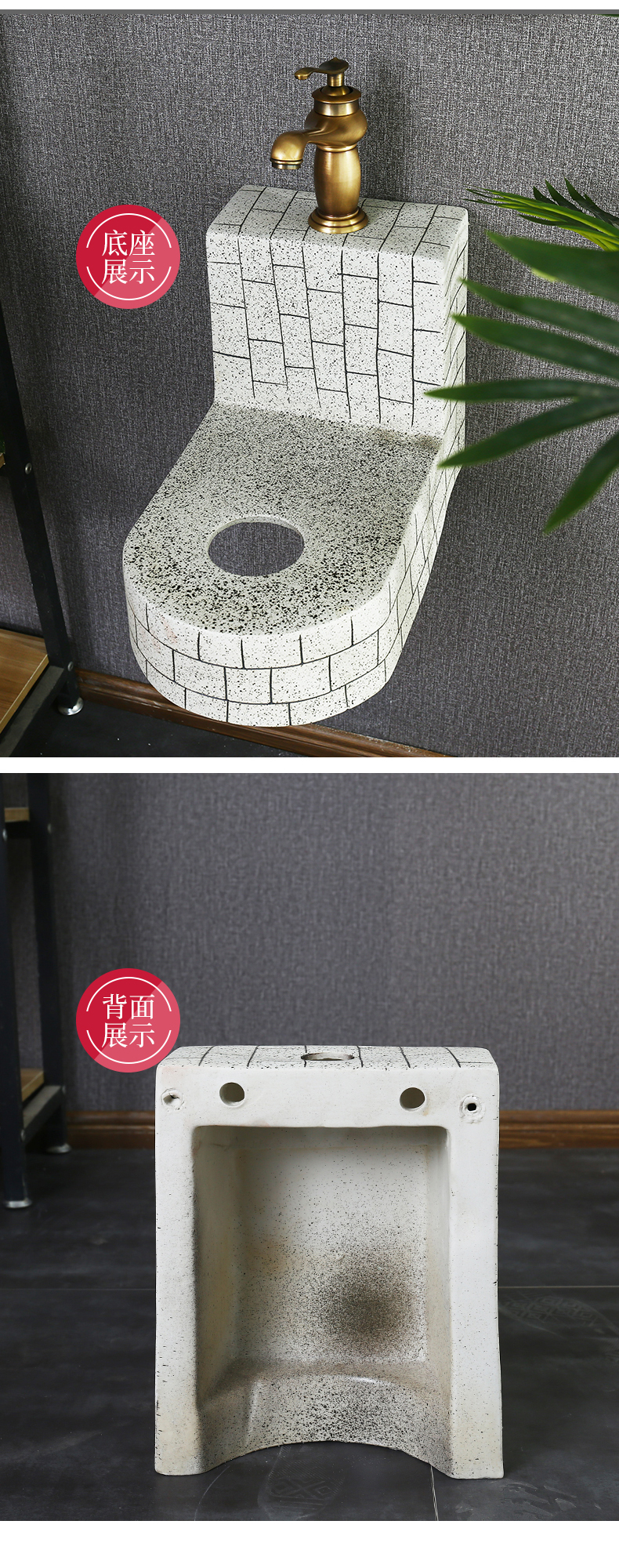 What king of Chinese ceramic wall sink basin balcony hanging of small family toilet lavatory household