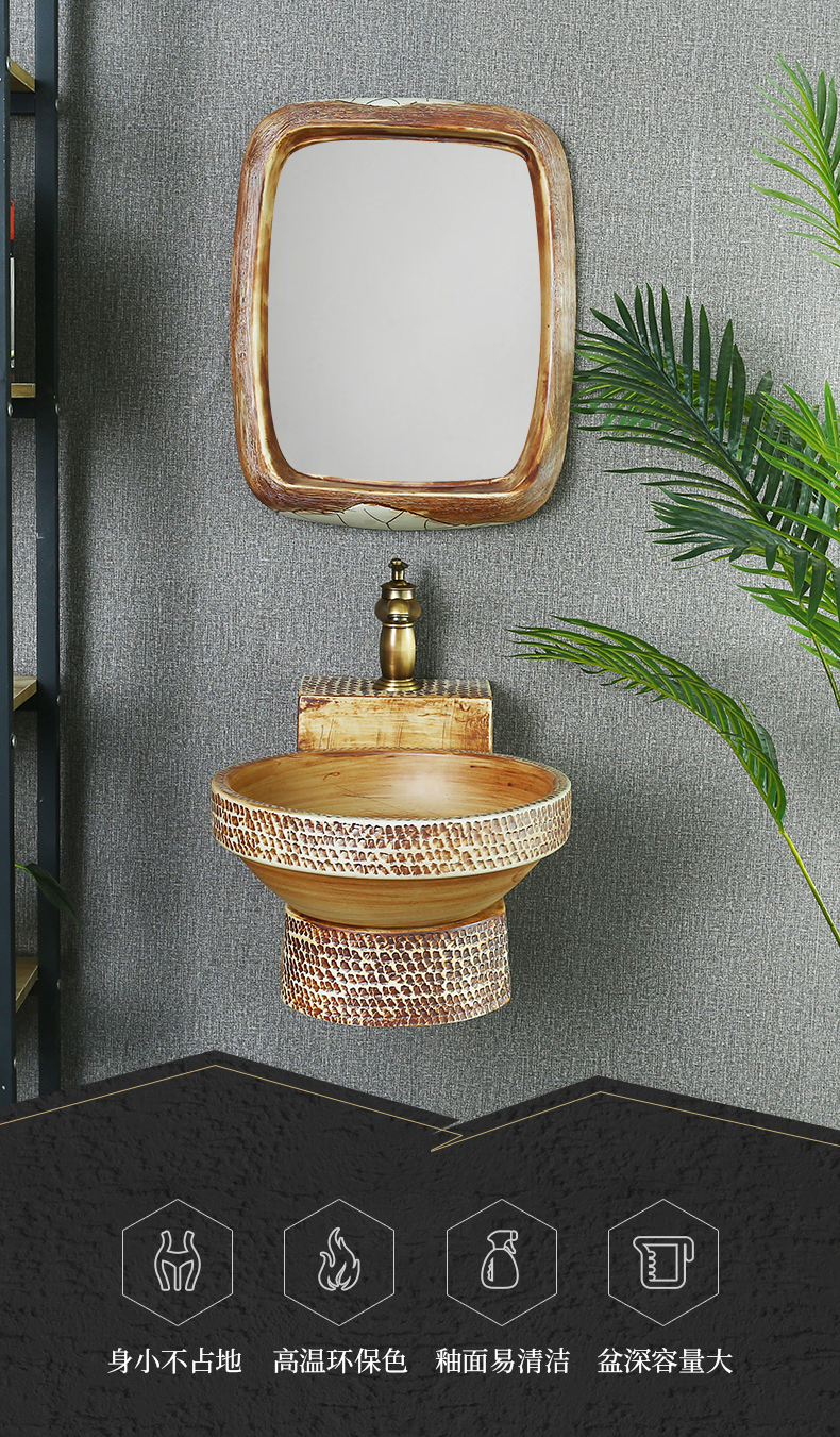 Tom wang xin Chinese ceramic art wall toilet lavabo retro balcony for wash basin sink