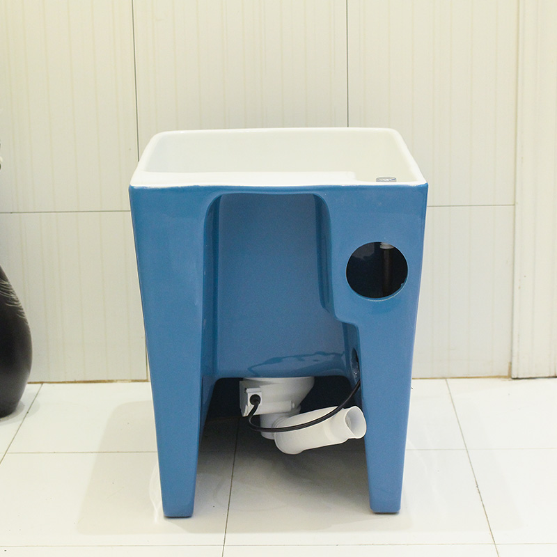 Balcony art ceramic mop pool washing basin mop mop pool home European square mop pool toilet tank