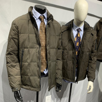 Day single warm winter style mens cap detachable minimalist down jacket short of pure color outwear down jacket tide