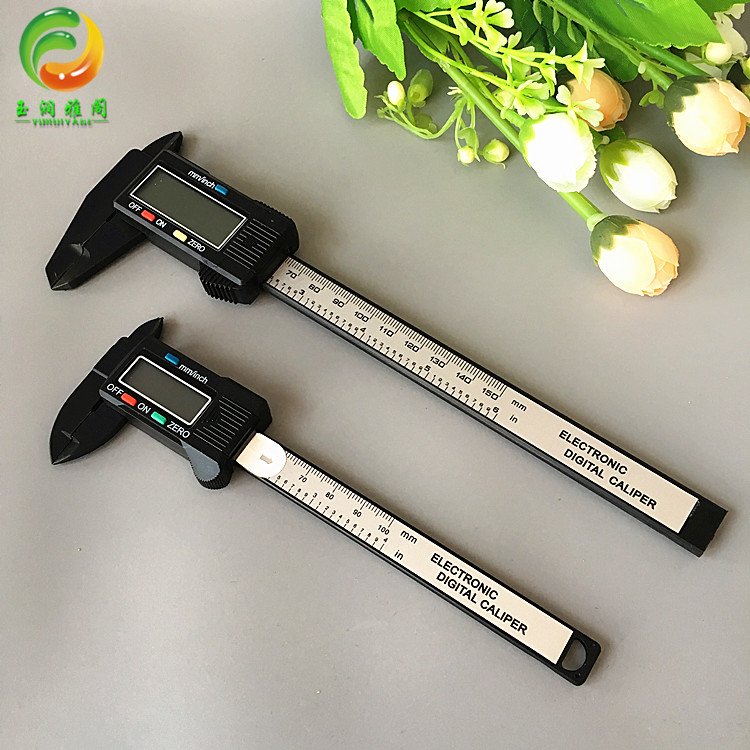 High-grade plastic electronic digital display 0-100 150mm small card ruler Wenplay jewelry measuring tool vernier caliper