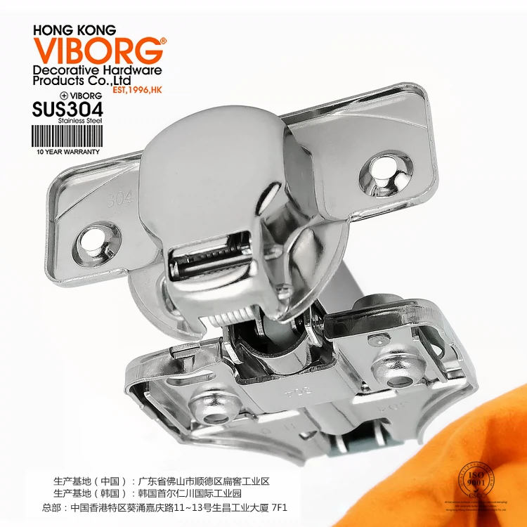 Hồng Kông Yubao 304 bản lề đệm bằng thép không gỉ bản lề nội thất thủy lực bản lề giảm chấn điều chỉnh tải nhanh ba chiều giá bản lề cửa kính cường lực vvp giá bản lề thủy lực cho cửa gỗ