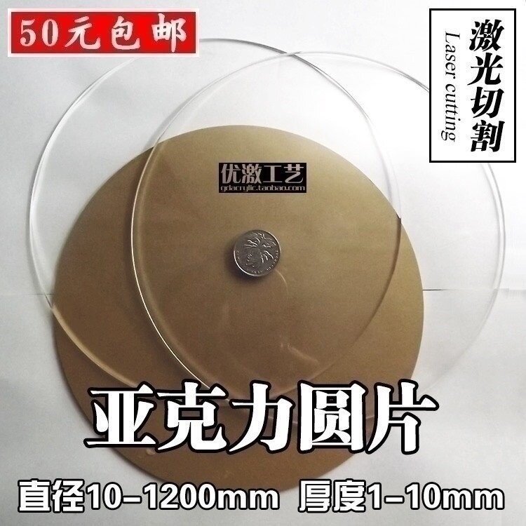 Mathematical Round Plate Base Plastic Plate Plate Round Acrylic DIY Hand Run Transparent Bottom Plate Translucent Plate Garden Gasket