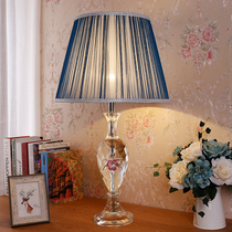 American table lamp Luxury bedroom bedside lamp High-end villa living room Large hotel room Wedding crystal table lamp