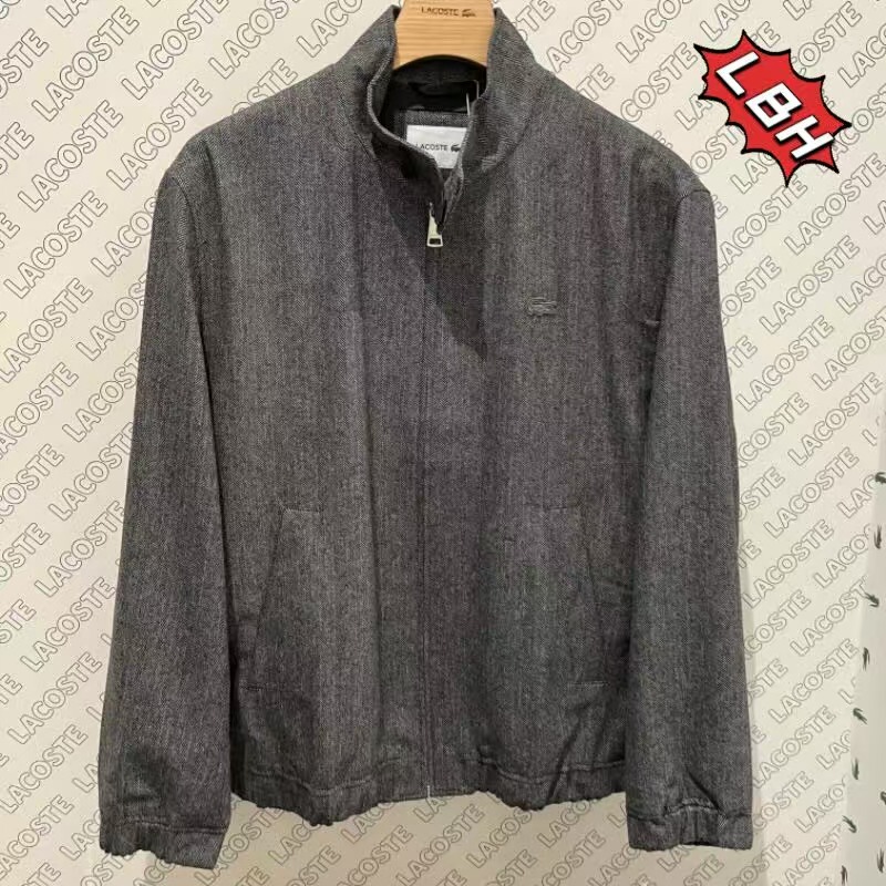 Lacoste French Crocodile 2025 Autumn New Men's Business Casual Stand-Up Collar Jacket Bh9184 Lacoste French Crocodile 2025 Autumn New Men's Business Casual Stand-Up Collar Jacket Bh9184