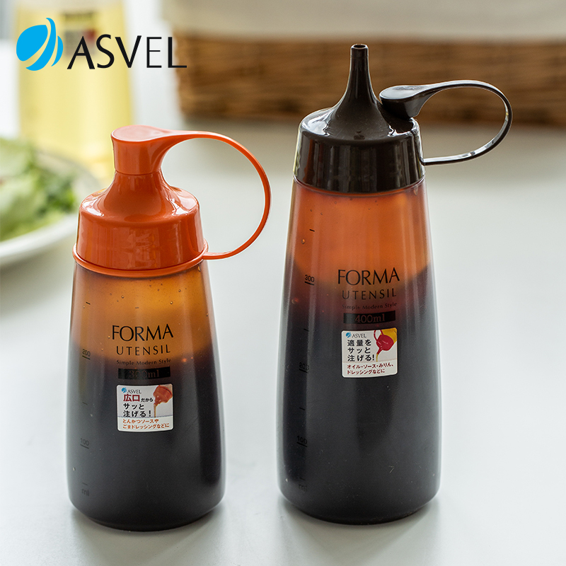 Japanese Asvel Oyster Sauce Dispensing Bottle, Tomato Salad Dressing Squeeze Bottle, Kitchen Household Honey Food-Grade Squeeze Bottle