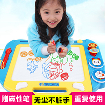 Childrens drawing board color magnetic writing board children Doraemon magnetic baby erasable graffiti board educational toy