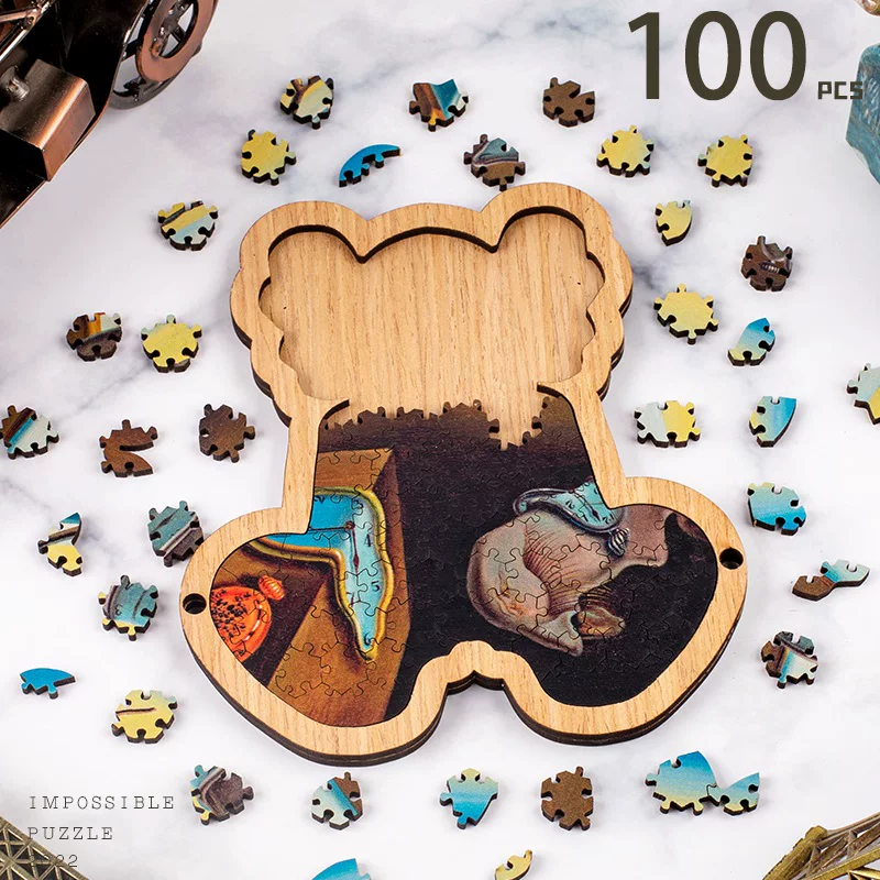 Жестокий Медведь Ван Гогали Brain Burning Jigsaw Alien Jigsaw Gm Douyin Та же стиль детский подарок Национальная тенденция