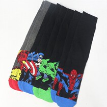 Mens cartoon tide socks casual mens socks summer and autumn thin cotton socks sweat absorption breathable combed cotton high socks