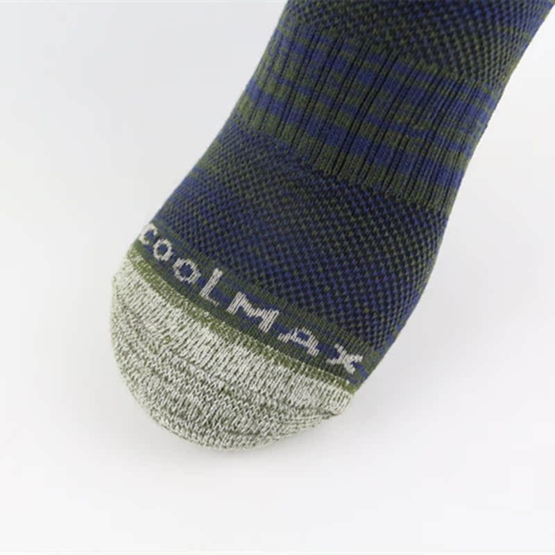 Khăn mới nam vớ cotton terry vớ vớ vớ thể thao thoáng khí mồ hôi nhanh COOLMAX vớ khô nhanh nam - Vớ nam tất cao cổ nam