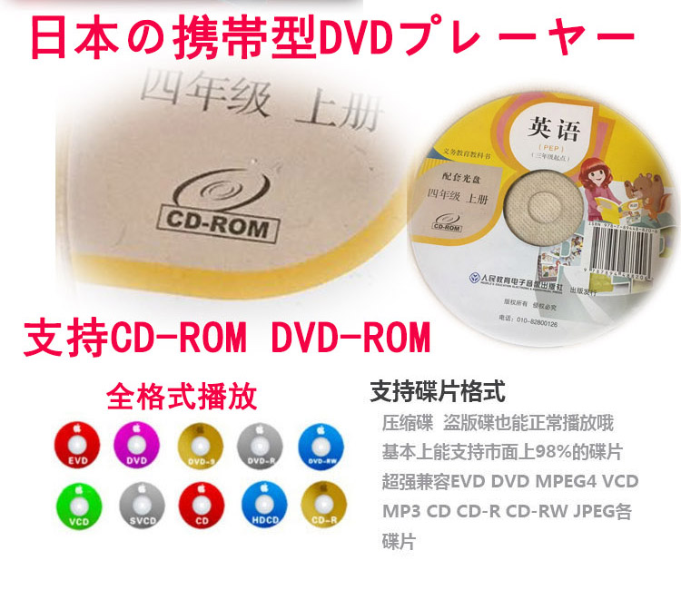máy phát wifi Đầu DVD di động di động một người già VCD TV có thể đọc được đĩa ROM - Trình phát TV thông minh bộ phát wifi ko dây