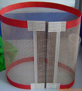 High temperature resistant Teflon mesh with injection moulding machine Teflon conveyor belt roasting case UV furnace drying wire conveyor belt hole 4