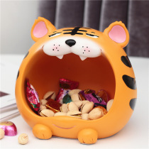 Year of the Tiger ugly cute tiger storage box ornaments fruit plate candy key living room entrance home decorations housewarming gifts