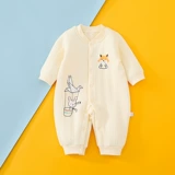 Детский демисезонный осенний удерживающий тепло мягкий стеганый лонгслив для новорожденных, боди, пижама, 0-6-12 мес.