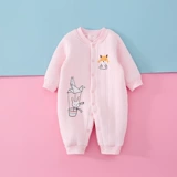 Детский демисезонный осенний удерживающий тепло мягкий стеганый лонгслив для новорожденных, боди, пижама, 0-6-12 мес.