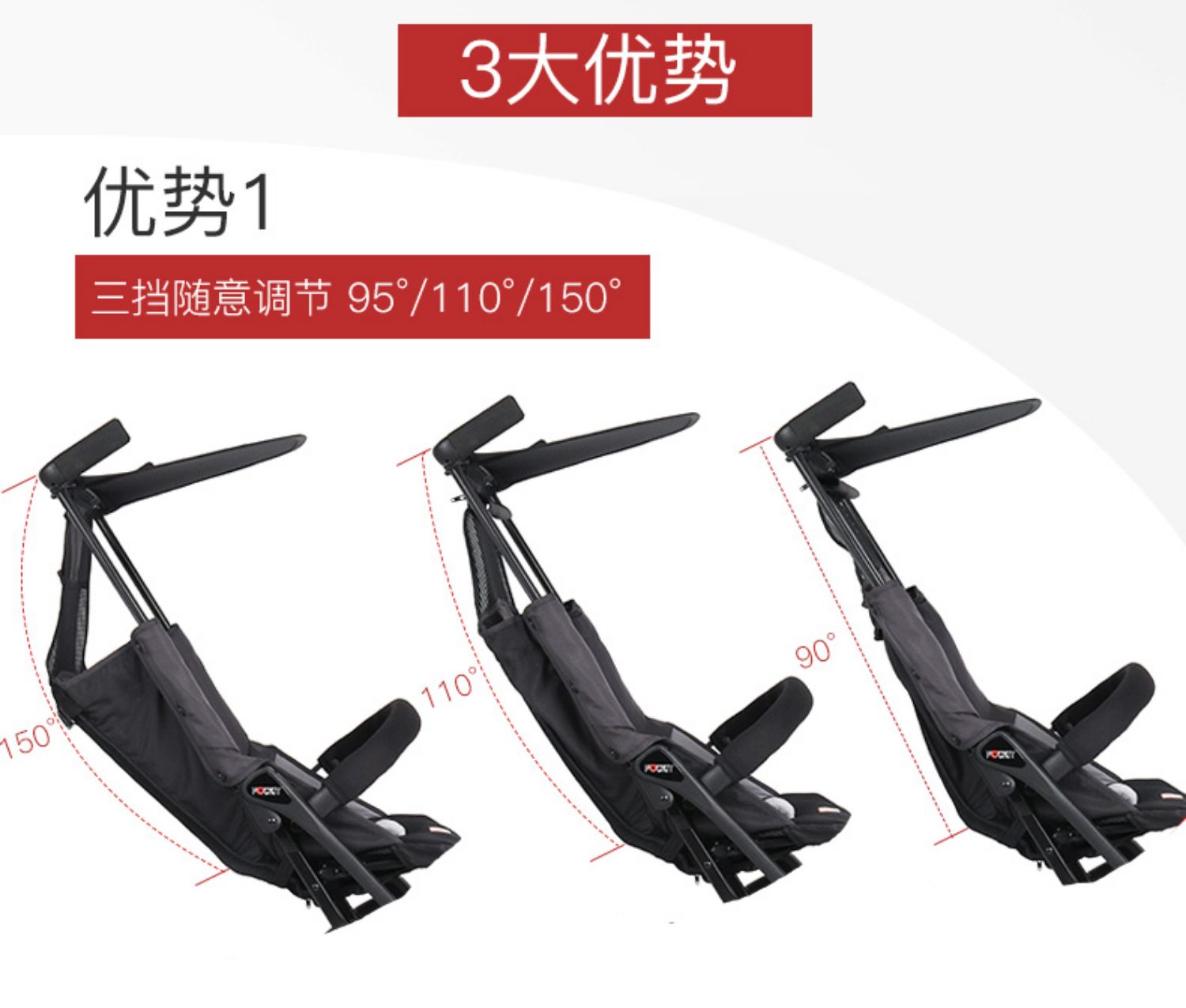 Xe đẩy bé trai tốt xe đẩy thế hệ 3S có thể bán xe đẩy trẻ em nội trú bốn mùa gấp ô nhẹ. - Xe đẩy / Đi bộ xe đẩy mây cho bé