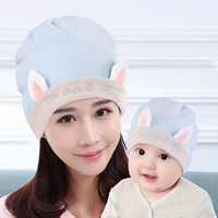 [Двойной слой] мультфильм кот синий+плодная шляпа синий